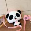 Nuevo Peluche de Panda Gigante Panda Rojo Bolso de Hombro para Mujer Regalo de Chengdu Agarra Panda Dibujo Animado Felpa Bolso Cruzado