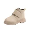 Botas para Niños Primavera y Otoño 2024 Nuevas para Bebé Antideslizantes Suela Suave Caña Baja Botines Cortos Niño Pequeño Botas Negras Individuales