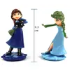 Decoración de Pastel de Princesa Elsa de Cuarta Generación Dibujos Animados Muñeca Elsa de Frozen Figura de Olaf Topper de Castillo