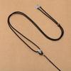 Colgante de cuerda con hebilla Ping An para hombre y mujer, cordón ajustable hecho a mano, collar de cuerda con colgante de jade y ágata