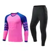 Traje de Uniforme de Portero de Fútbol para Hombres y Mujeres Camiseta Protectora de Manga Larga Traje de Competición y Entrenamiento Camisa de Portería Suministro Exclusivo Transfronterizo