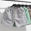 Pantalones Casuales para Hombre de Moda Tendencia Marca Bolsillo Decorativo Juventud Popular Sueltos Grulla de Moda Pantalones Cortos de Verano