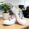 Nueva Decoración de Hebilla para Cordones de Unicornio Linda Flor de Zapato de PVC Hebilla de Zapato Flor de Zapato de Poni Arcoíris Hebilla de Zapato Desmontable DIY