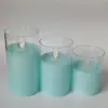Vela Eletrônica Simulada, Vela em Copo de Vidro, Vela Perfumada Piscante, Vela de Aniversário, Vela de LED Piscante