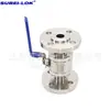 Válvula de esfera de alta pressão com flange forjado de aço inoxidável DN25