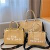 Bolso de Hombro Portátil para Mujer de Comercio Exterior Transfronterizo, Bolso Tote Casual de Lona Amazon Casual para Mujer de Gran Capacidad, Bolso Cruzado para Mujer