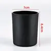 Vaso de Vidrio Esmerilado de Color para Velas, Sencillo con Tapa, Portavelas Opcional, Vaso de Vidrio Creativo de Boca Ancha para Velas, Frasco, Botella Vacía