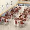 Restaurante Casa Mesa de Jantar e Cadeira Retangular Mesa Combinada Café da Manhã Lanchonete Cantina Fast Food Restaurante Mesa Especial e Cadeira Fábrica 6