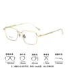 Nuevo Marco de Gafas de Negocio Titanio Puro Hilo Dorado Ultraligero para Hombre Marco de Gafas de Titanio Hombres Pueden Usar Gafas para Miopía Venta al por Mayor