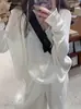 Cárdigan de Punto Relajado para Mujer de Principios de Otoño Primavera/Verano Holgado Delgado Camisa Protectora Solar Manga Larga Estilo Sencillo para el Trabajo Prenda Exterior Superior