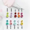 3Mm4Mm5Mm Mini Boneca Botões Pequenos B Roupas de Bebê Botões de Metal Coloridos Pintados Botões de Duas Casas Acessórios DIY