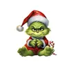 Decoraciones Navideñas Adornos Colgantes para Coche Nuevo Producto Juego de Ocho de Green Cross-Border, Árbol de Navidad de Dibujos Animados para Bebé para Decoración del Hogar