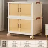 Caixa de Armazenamento Dobrável Grande Capacidade Armário de Armazenamento Extra Grande Porta Dupla Caixa Organizadora Doméstica Armário para Roupas Cobertores Colchas