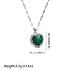 Collar Cruzado de Acero de Titanio con Forma de Corazón Europeo y Americano, Collar con Colgante de Diamante Incrustado en Cobre de Lujo Ligero de Gama Alta, Cadena para Clavícula, Stock Listo para Venta al por Mayor del Fabricante