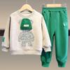 Calças infantis terno Moda Casual Grande Crianças Primavera e Outono Meninos e Meninas Moda Terno Esportivo