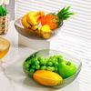 Plato de frutas Plato de frutas Hogar Sala de estar Mesa de centro Plato de frutas secas Plato de dulces Cesta de frutas ligera de lujo Plato de colocación de bocadillos de alta gama