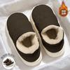 Chinelos de Algodão de Inverno para Homens com Cobertura no Calcanhar, Uso Doméstico Interno, Chinelos de Algodão Peludo com Solado Grosso, Sapatos de Algodão Quentes de Inverno para Casais, Atacado