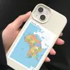 17 Adesivos de Mapa de Estudo de Geografia para Alunos Diário DIY Caixa de Papelaria Celular Laptop Adesivos Decorativos