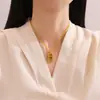 Collar Colgante Giratorio de Ábaco para Mujer Diseño de Nicho con Pequeños Diamantes de Imitación Cadena Nueva Estilo Chino 2025 Elegante Cadena para Clavícula de Lujo Ligero