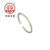 Pie Plata 9999 Flor Rima Pulsera de Oro Abierta Pulsera de Plata Simple Versátil de Alta Gama Regalo del Día de la Madre