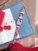 Estilo Invernal de Año Nuevo Correa de Cuero Bordada de Gatito Adecuada para Apple Watch Iwatch Generación 11 10/987Ultra/Se