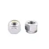 Tuerca Antiaflojante Estándar Americana Acero Inoxidable 304 Punto de Presión Hexagonal Tuerca de Seguridad de Nylon 1/4 Rosca Fina Americana Británica Rosca Inversa