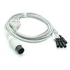 Aguja de Electrodo 2.0 con Línea de Conexión de Vaina Línea de Fisioterapia Línea de Derivación de ECG de Cinco Conductores de 6 Pines Línea de Accesorios para Monitor