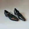 Zapatos Mary Jane Coreanos de Moda para Aumentar la Altura para Mujeres Primavera 2026 Nuevos Retro Punta Cuadrada Correa Única Tacón Alto Planos de Corte Bajo
