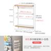 Estante Plegable Magnético Estante Lateral para Lavadora Estante para Ropa Estante Lateral para Refrigerador sin Taladro Estante de Almacenamiento con Colgador