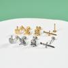 Moda Transfronteiriça Anel Labial Dedo Médio da Palma Anel Labial Prego Labial Cruz Espada Estátua de Buda Dente Interno Aço Inoxidável Galvanizado Piercing Brincos