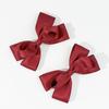 Pinza para el pelo con lazo estilo coreano para mujer, elegante, combinable, de alta gama, con forma de pico de pato, accesorio para el pelo rojo de Internet.