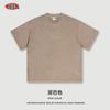 BE Camiseta Masculina Verão 2025 Algodão Solta Tendência Estilo Americano Marca Tendência Pesada Usada Velha Esfregada Manga Curta Verão Masculino