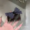 Peine con Forma de Moño Completo de Pedrería Nuevo Primavera/Verano 2026 para Peinar el Flequillo, Accesorio para el Cabello Brillante de Lujo Ligero