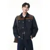Otoño 2026 Nueva Chaqueta de Mezclilla para Hombre Abrigo de Moda Talla Grande Diseño Único Ropa de Trabajo para Adolescentes