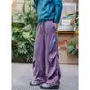 Modelo doméstico 2026 otoño nuevo estilo montaña pareja exterior plisado cremallera diseño moda casual pantalones, pantalones de senderismo