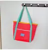Bolso de Hombro de Malla Transparente de Colores Estilo Ins, Bolso de Playa de Moda y Ligero, Bolso Grande para Nadar, Bolsa de Compras para Vacaciones