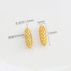 Oro de 18 quilates cobre color cruz cuentas largas huecas cuentas sueltas perforadas accesorios hechos a mano pulsera collar accesorios de joyería materiales