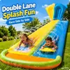 Resbaladilla de Agua de PVC Modelo Nuevo Transfronteriza para Niños, para Dos o Tres Personas, Tabla de Surf Acuática para Césped al Aire Libre para Padres e Hijos, Venta Directa del Fabricante
