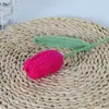 Flor de Tulipan Terminada Hecha a Mano con Lana Flor de Lana Tejida a Crochet Flor Artificial Flor Inmortal Tulipan Abierto y Cerrado Flor de Lana de Tulipan