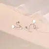 Pendientes de tuerca Estrella de Primavera Amor Plata de Ley s999 Estilo Coreano Lujo Ligero Diseño de Nicho Sensación Pendientes de Plata