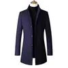 Nueva colección otoño e invierno 2026: abrigos de lana para hombre, gabardinas de lana casuales y de corte ajustado, prendas de abrigo de lana de longitud media para hombre
