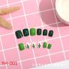 Ventas Directas de Fábrica Parches de Uñas Terminados Uñas Artísticas Portátiles Parches para Uñas Impermeables Caja con 24 Piezas Larga Duración
