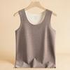 Íntimos Térmicos de Lana de Seda de Morera Sin Costuras para Hombre Terciopelo Alemán Calentamiento Ropa Interior Interior con Forro Polar Chaleco Base Invierno Antibacteriano Top