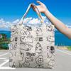 Bolso de mano sencillo de lona, nuevo bolso de hombro de lona de gran capacidad, bolso de compras, bolso informal con todo incluido y logotipo.