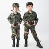 Traje de camuflaje para niños Traje de rana Traje de entrenamiento militar para estudiantes de primaria Ropa de campamento de verano Nuevo traje de entrenamiento Manga corta Verano