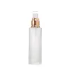 Botella de Spray de Vidrio Esmerilado Botellas Cosméticas Botella de Tónico Botella de Loción con Dispensador de Prensa Botella de Esencia Botella de Base