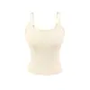 Camisola Sexy de Chica Atractiva sin Espalda 2026 Nuevo Estilo Primavera/Verano con Copas en el Pecho, Top Corto que Ceñe la Cintura con Hermoso Diseño de Espalda