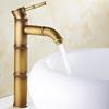 Grifo Antiguo de Cobre Puro Estilo Europeo Bambú Bambú Grifo Grifo de Cascada Lavabos Pastorales Básicos Básicos Grifo de Agua Fría y Caliente