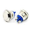 Fonte de Alimentação Chaveada com Botão de Aço Inoxidável Metal 12/16/19mm Auto-Travante Reset à Prova d'Água com Luz Interruptor de Luz de Nevoeiro para Carro