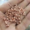 Acessórios para Brincos de Pérola Redonda Banhados a Ouro 14K que Preservam a Cor DIY Feitos à Mão Materiais para Brincos Semi-Acabados com Pinos de Orelha para Pendurar